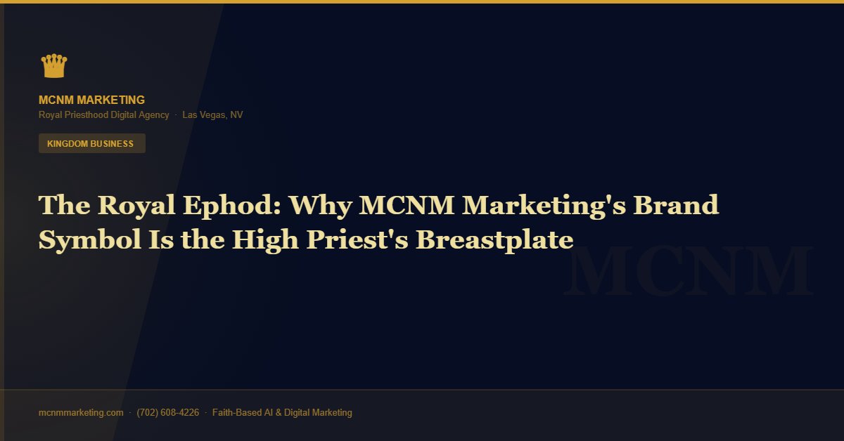 Mcnm the royal ephod why mcnm marketing