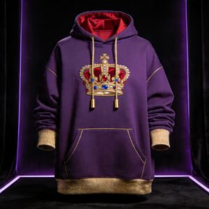 Royal Priesthood KOHEN luxury oversized hoodie deep royal purple heavyweight 500
