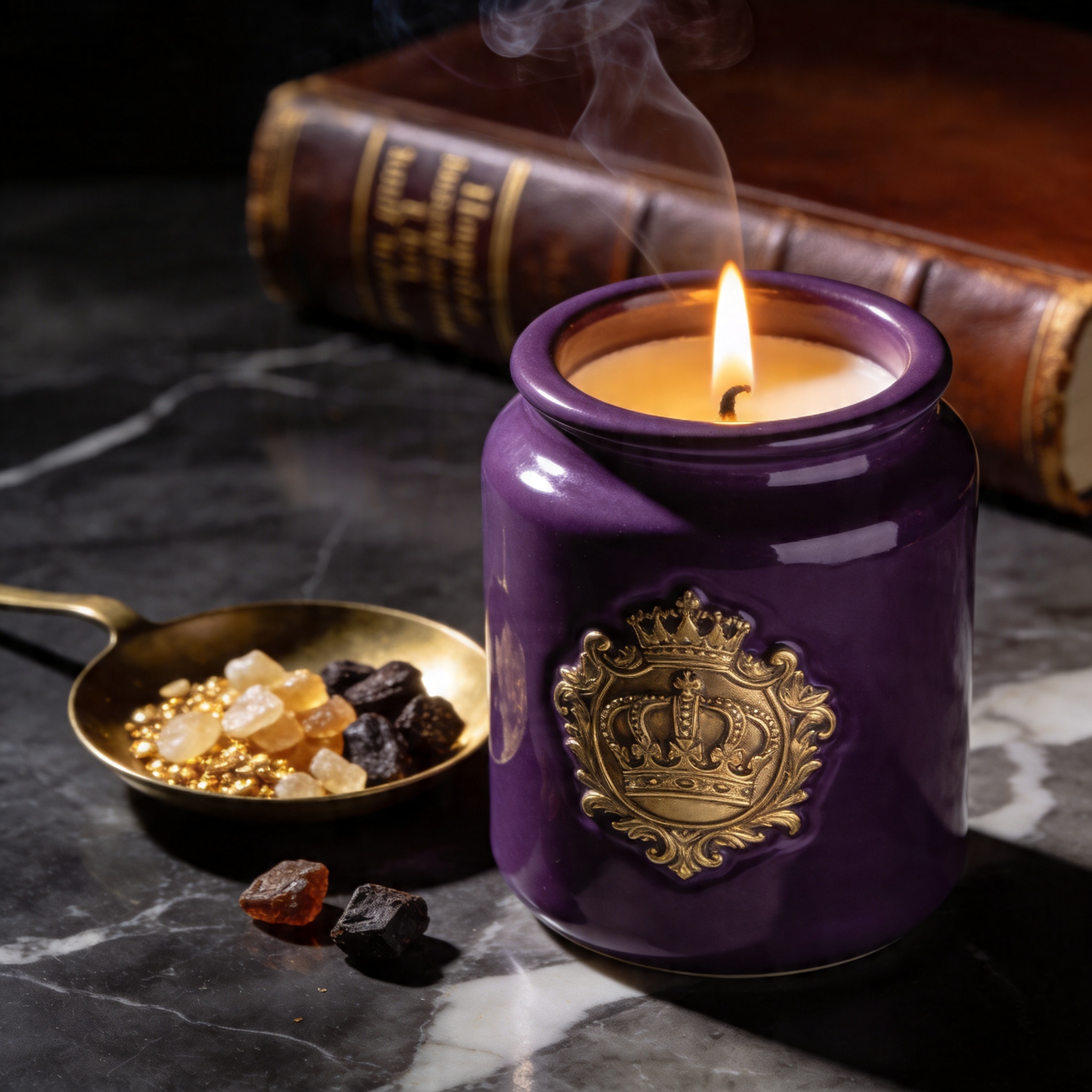 Royal Priesthood Frankincense & Myrrh Candle — styling context