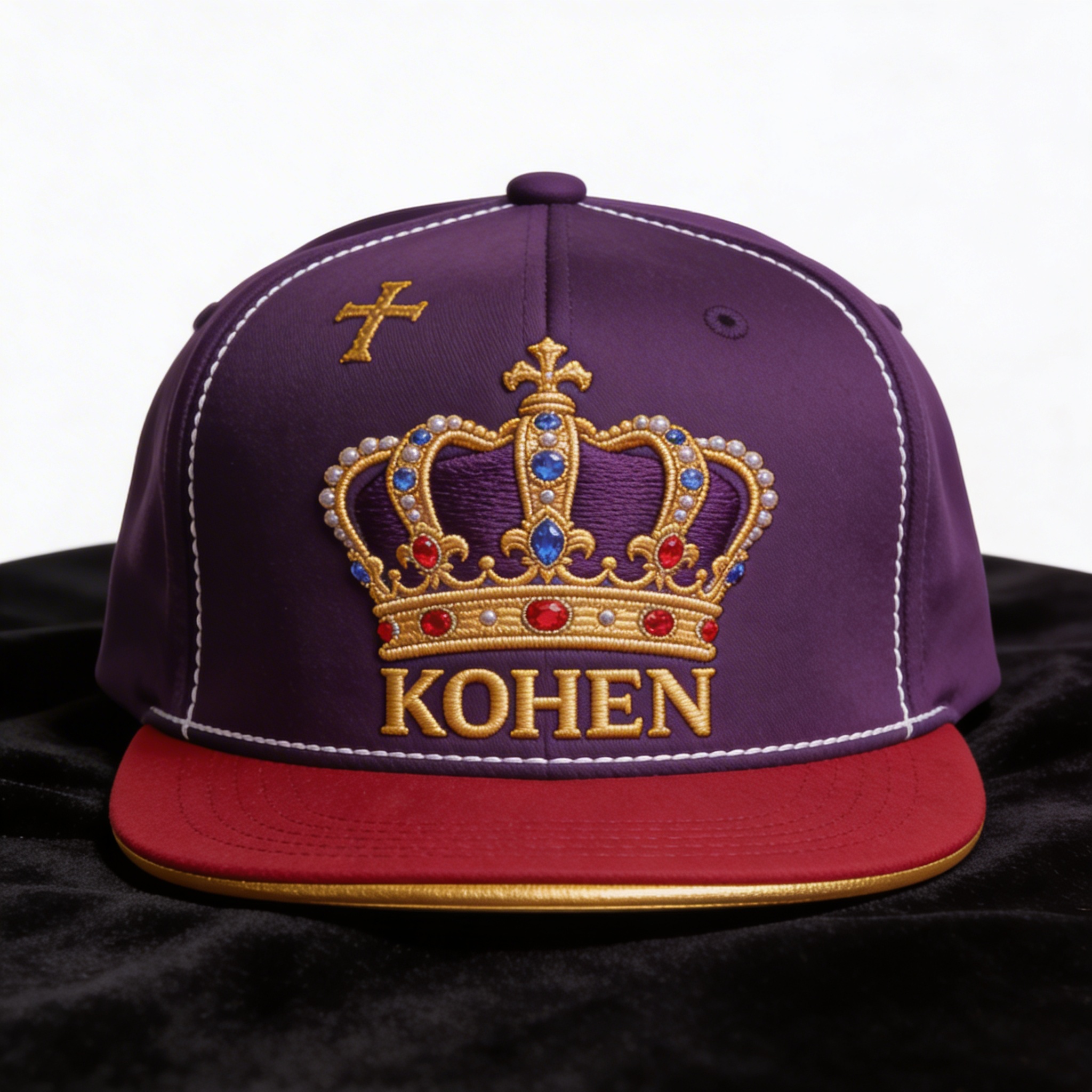 Royal Priesthood Crown Crest Cap — detail view