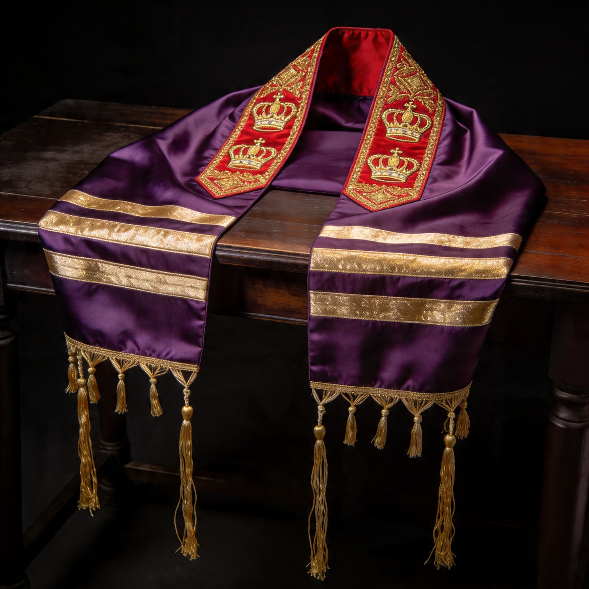 Royal Priesthood Tallit — alternate angle