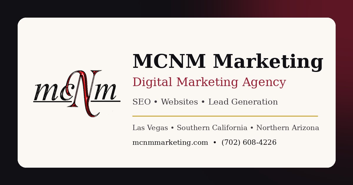 Why Your Las Vegas Business Isn’t Showing Up on Google (And How to Fix It)