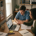 Nonprofit staff reviewing AI donor reports