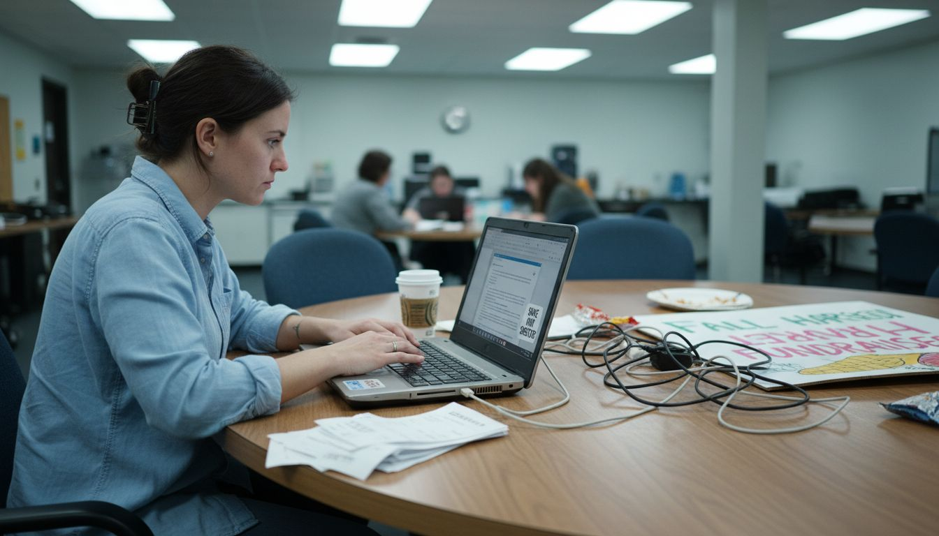Fundraiser sending emails using AI tools