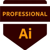 Adobe Certified Professional in Graphic Design and Illustration Using Adobe Illustrator badge