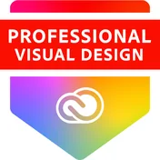Adobe Certified Professional in Visual Design badge