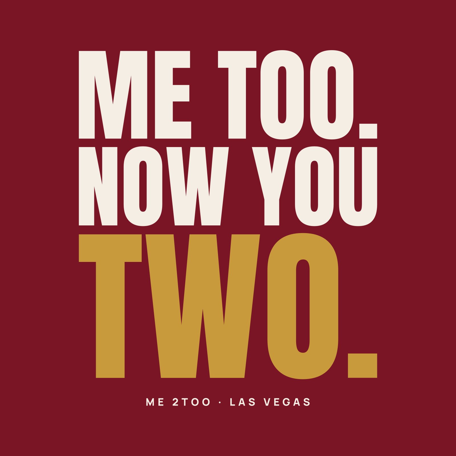 Close-up of the Out Loud back print: Me too. Now you two.